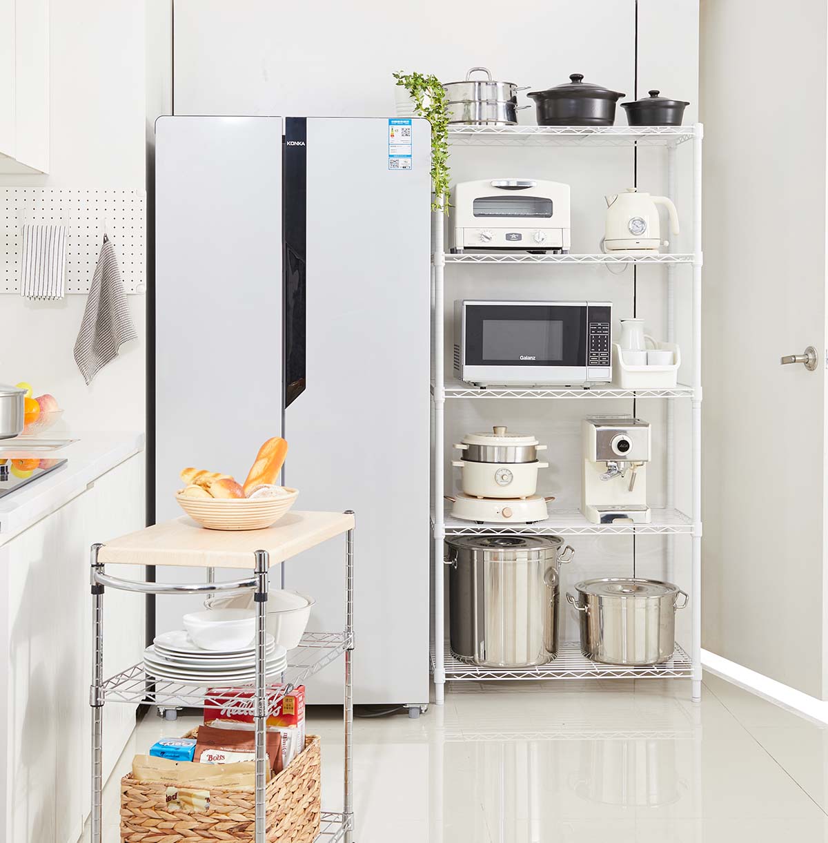 5-shelf wire storage rack wholesaler