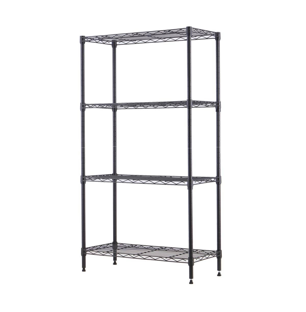 for living 4-tier chrome wire shelf