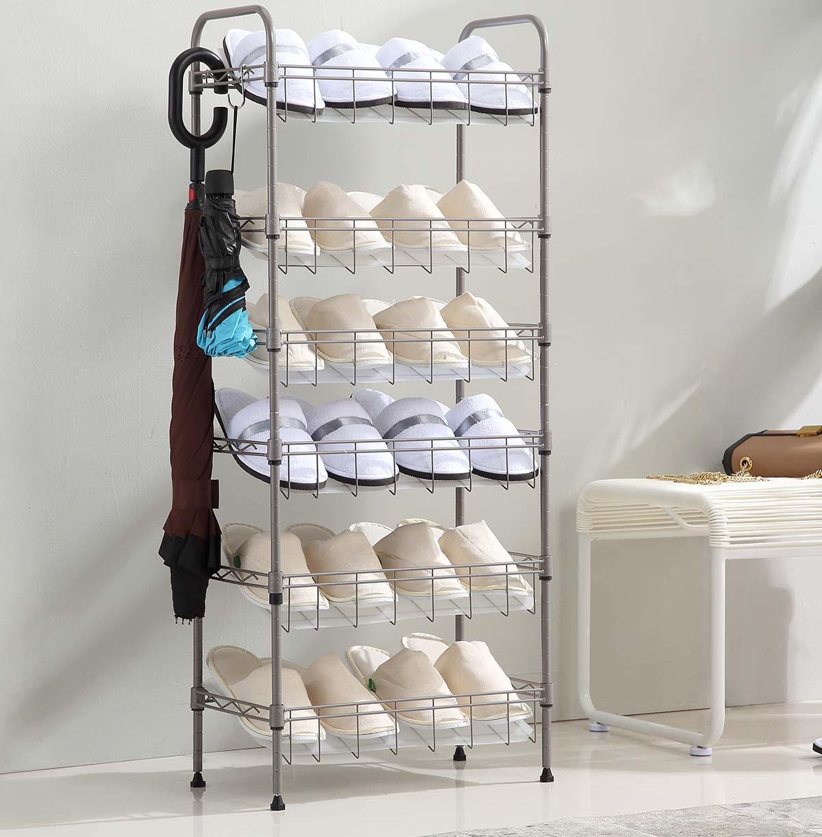 6-Tier Metal Shoes Rack