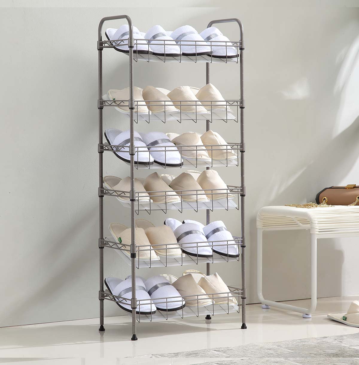 6-Tier Metal Shoes Rack