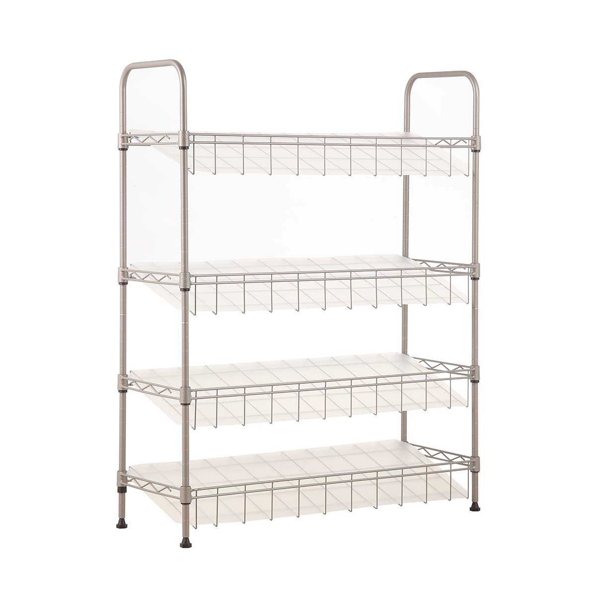 4 tier steel wire shelf supplier