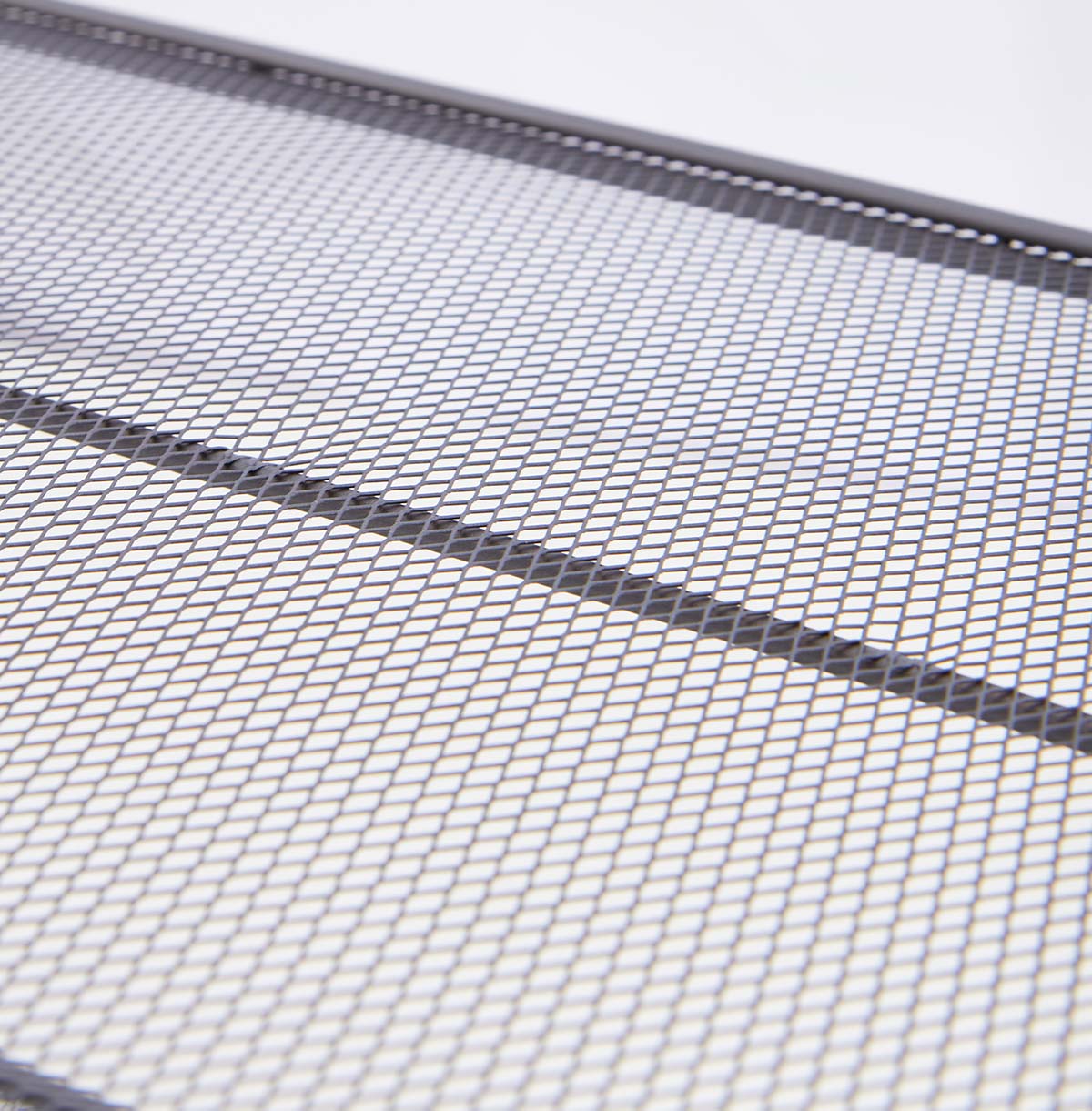 2-Tier Metal Shoe Rack with Mesh Shelves