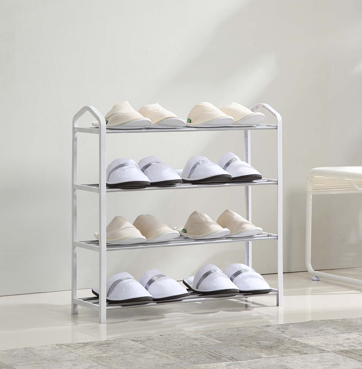 white wire shelving unit Vendor