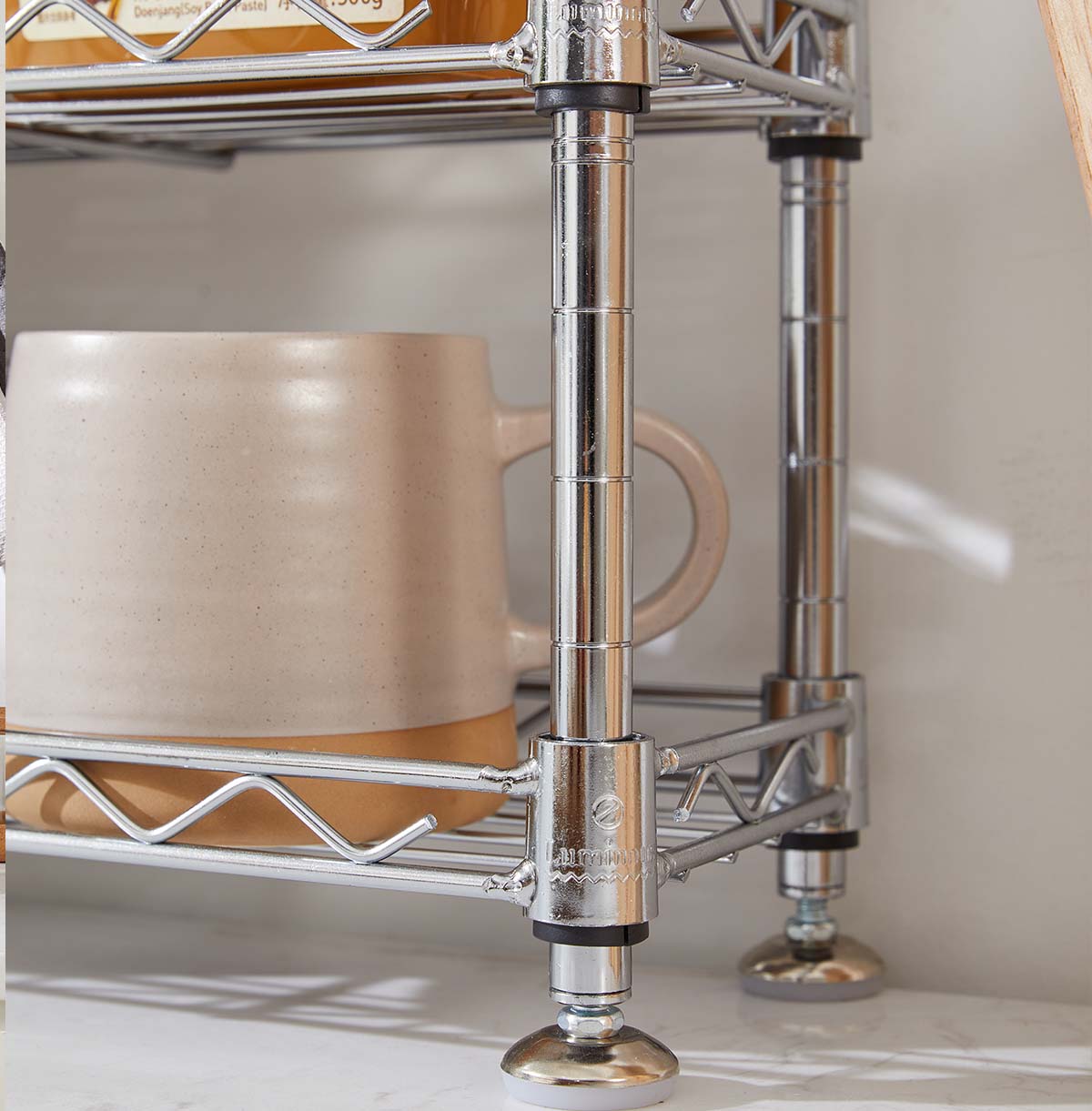 wire closet shelf support pole