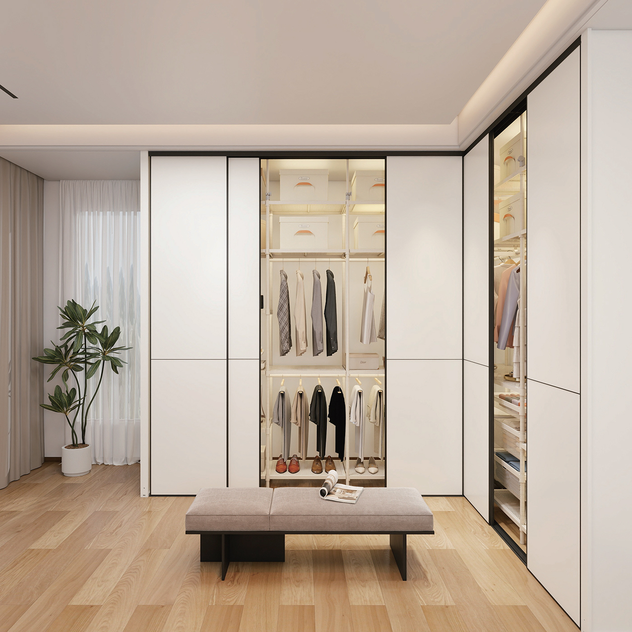 Metal Walk-In Closet Systems